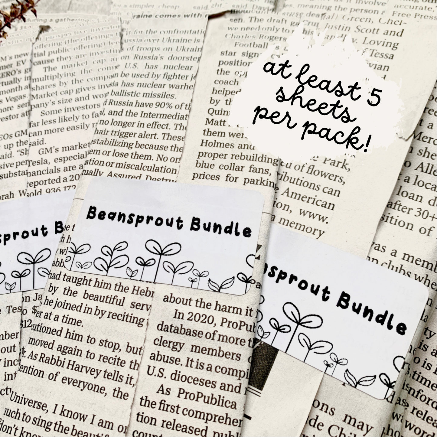 Beansprout Bundle: 5-pack B-grade & Random Pack