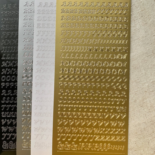 Fancy 6mm Alphabet: Capitals