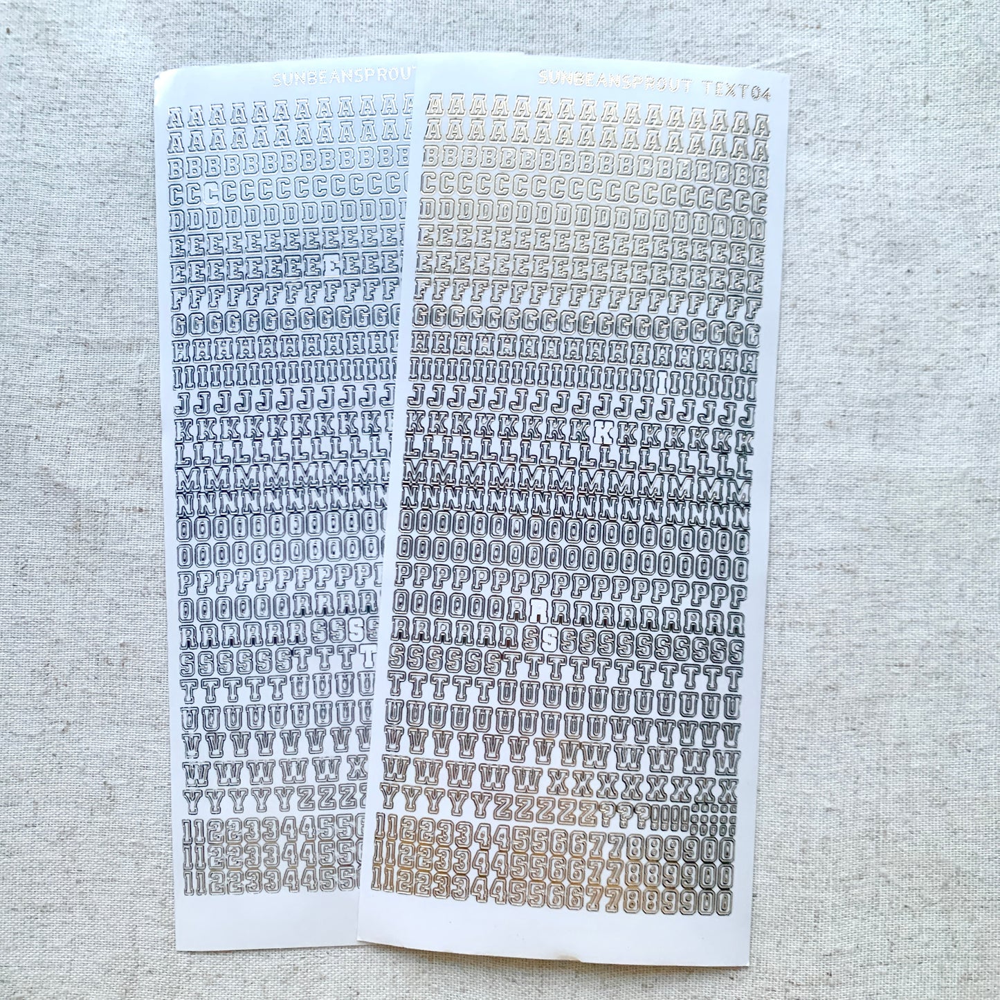 Classic 6mm Alphabet : Transparent