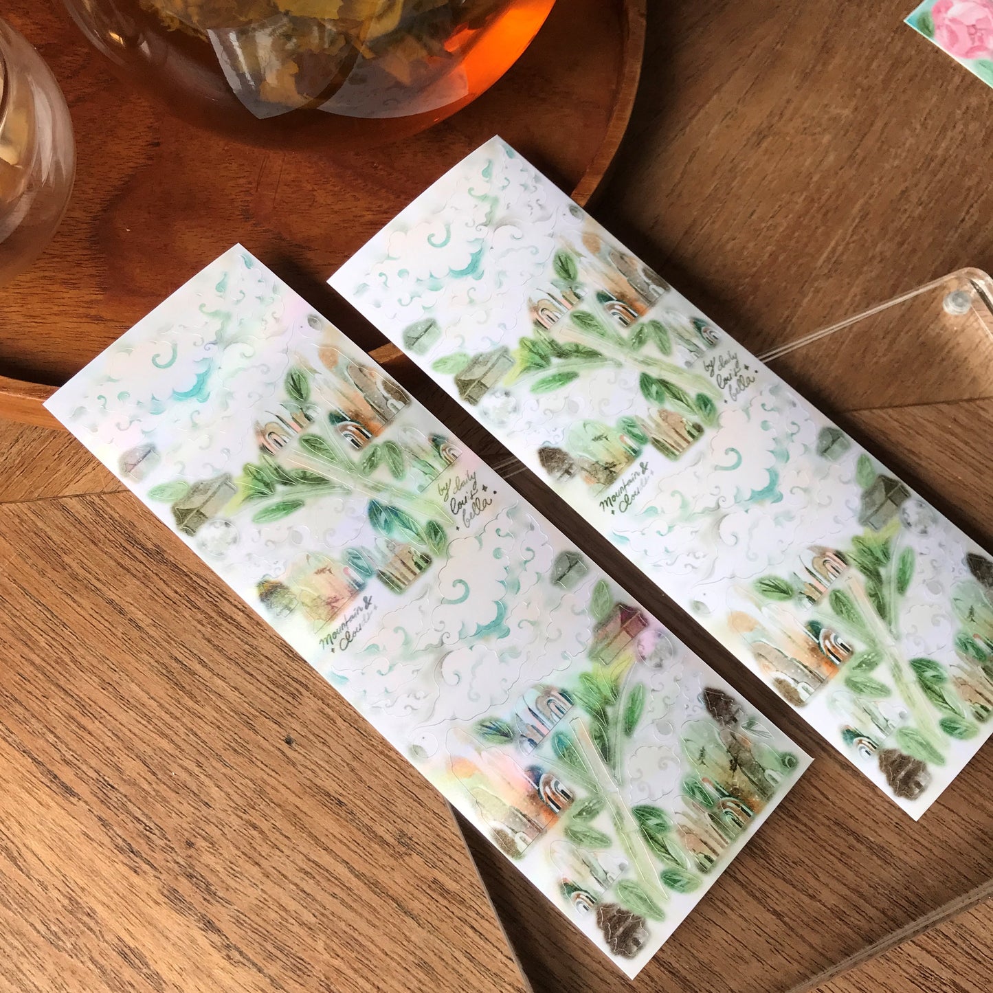 Mountain and Clouds ✿ Green