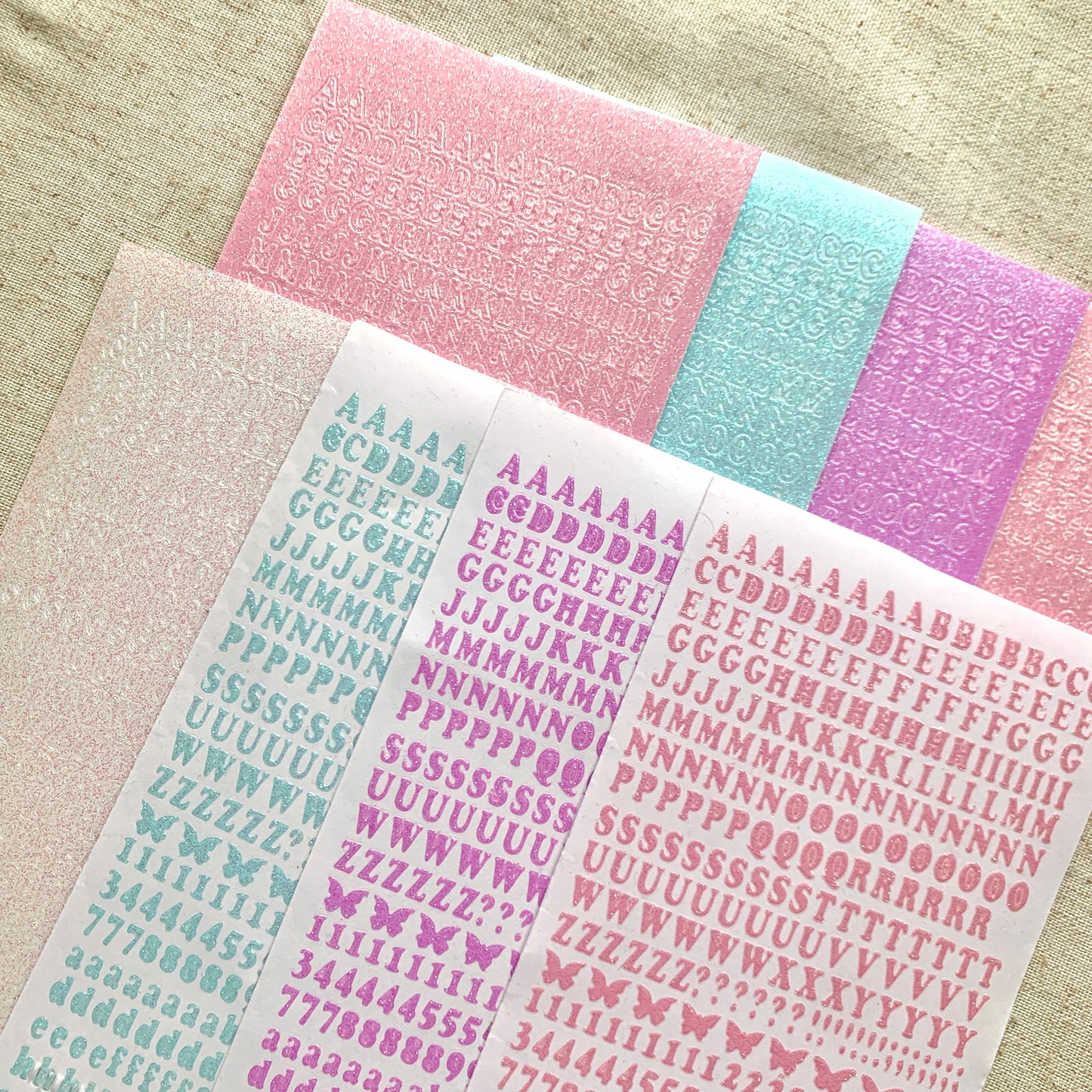 Classic 6mm Alphabet: Glitter Jelly