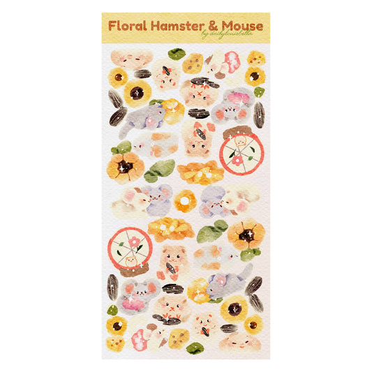 Floral Hamster and Mouse