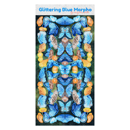 Glittering Blue Morpho Butterfly