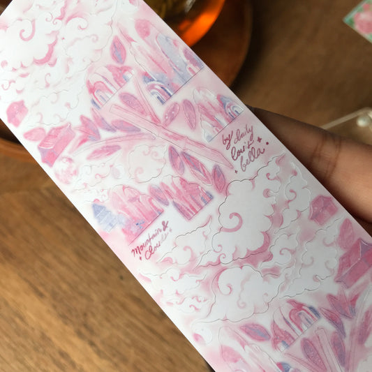 Mountain and Clouds ✿ Pink