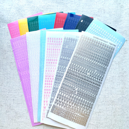 Classic 6mm Alphabet : Transparent