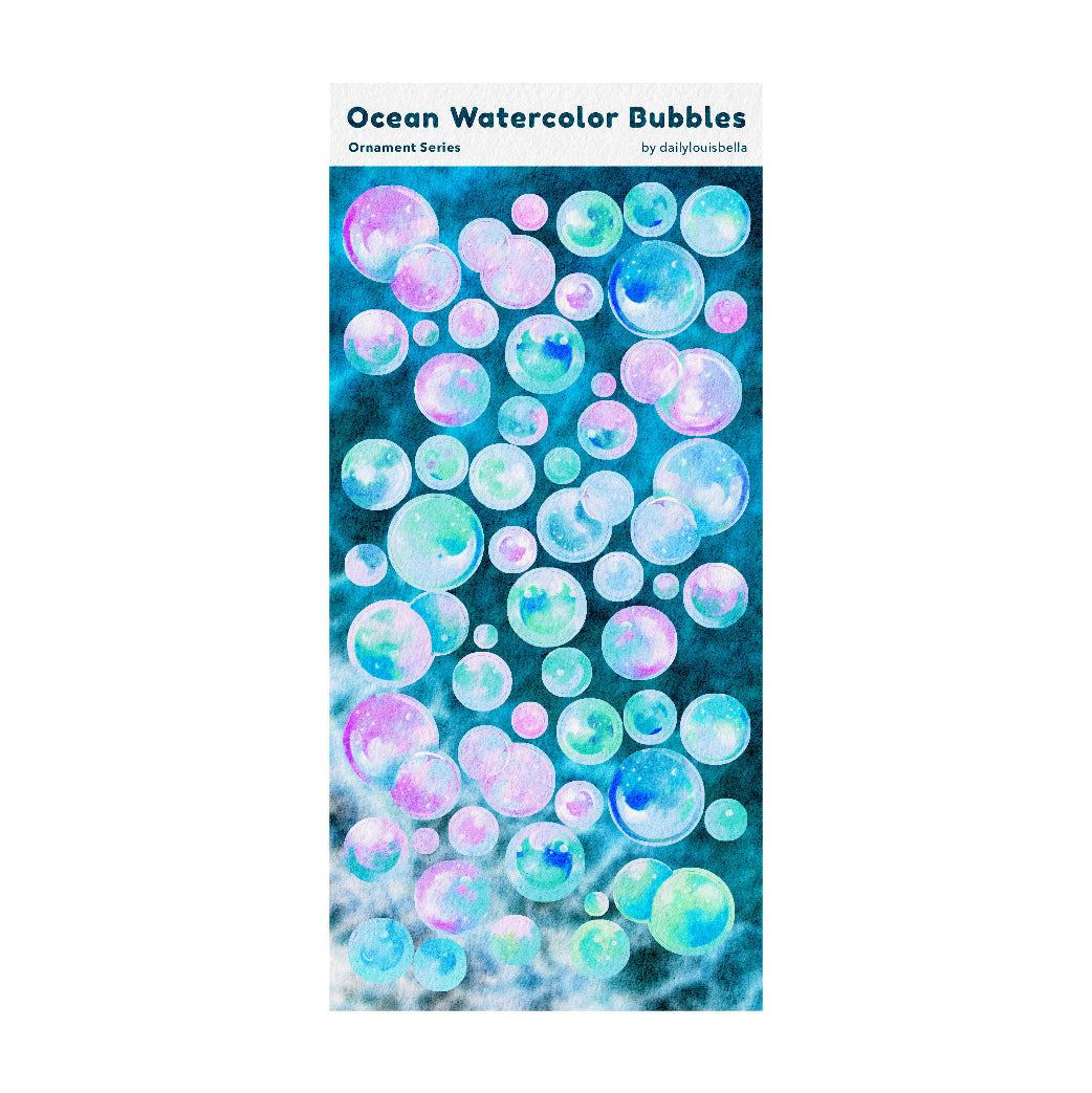 Watercolor Bubbles ✿ Glitter