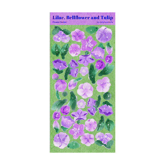 Lilac, Bellflower and Tulip ✿ Glitter