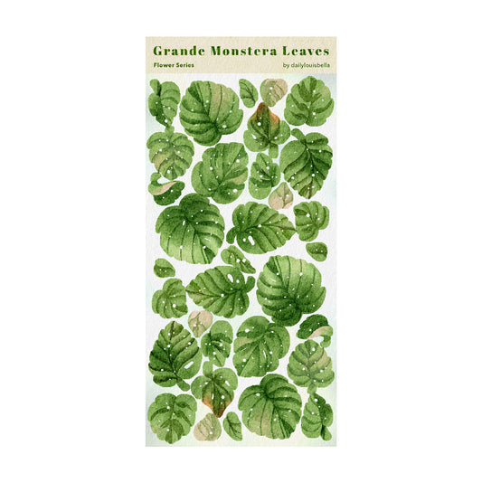 Grande Monstera Leaves ✿ Glitter