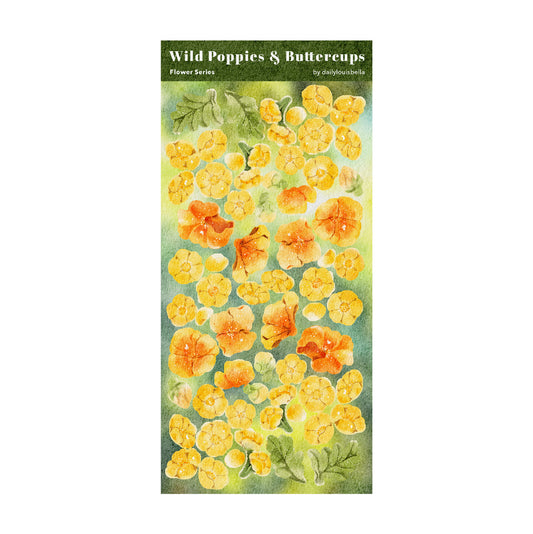 Wild Poppies & Buttercups ✿ Glitter
