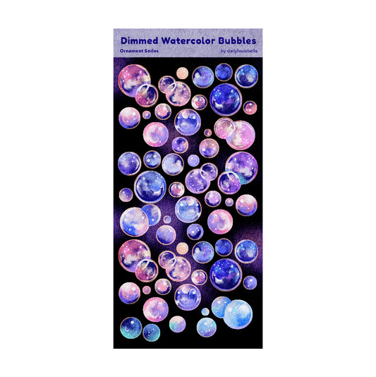 Watercolor Bubbles ✿ Glitter