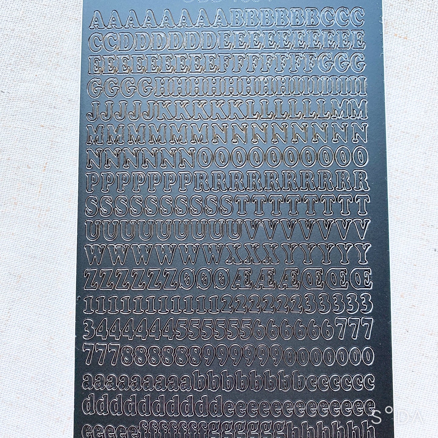 Classic 6mm Alphabet Letter 