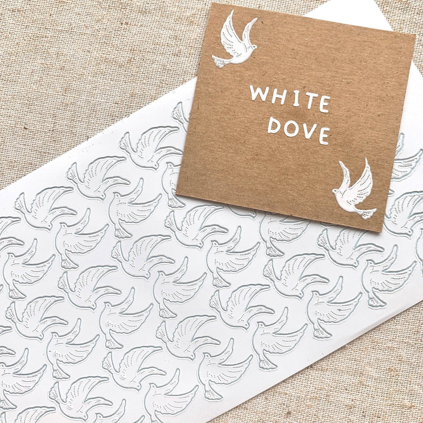 White Dove in Flight