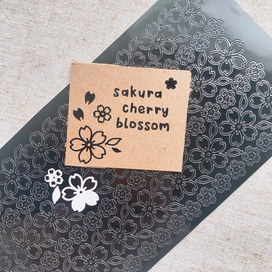 Sakura Cherry Blossom Outlines