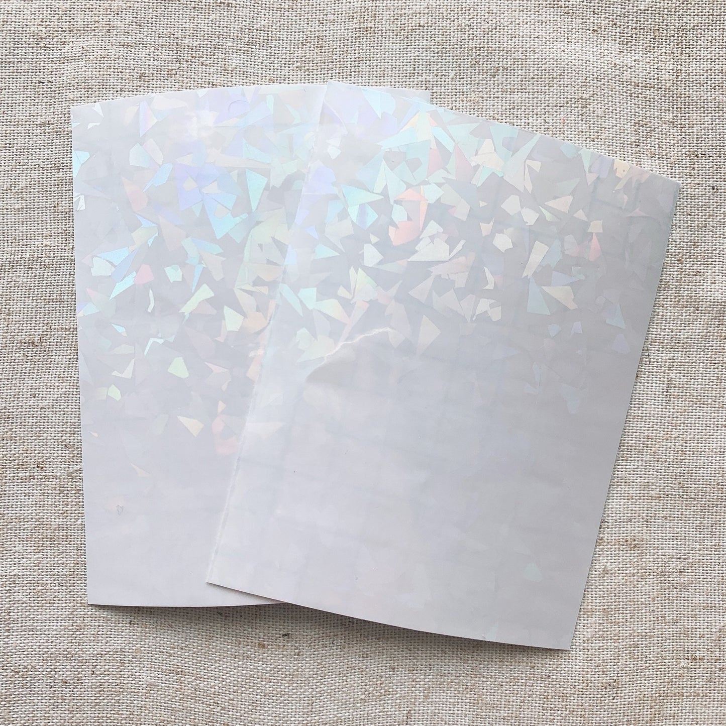 Holo Laminate Overlay | Toploader, Journaling, Polco, Deco | Holographic Heart, Twinkle, Rainbow | Kpop Photocard Toploader