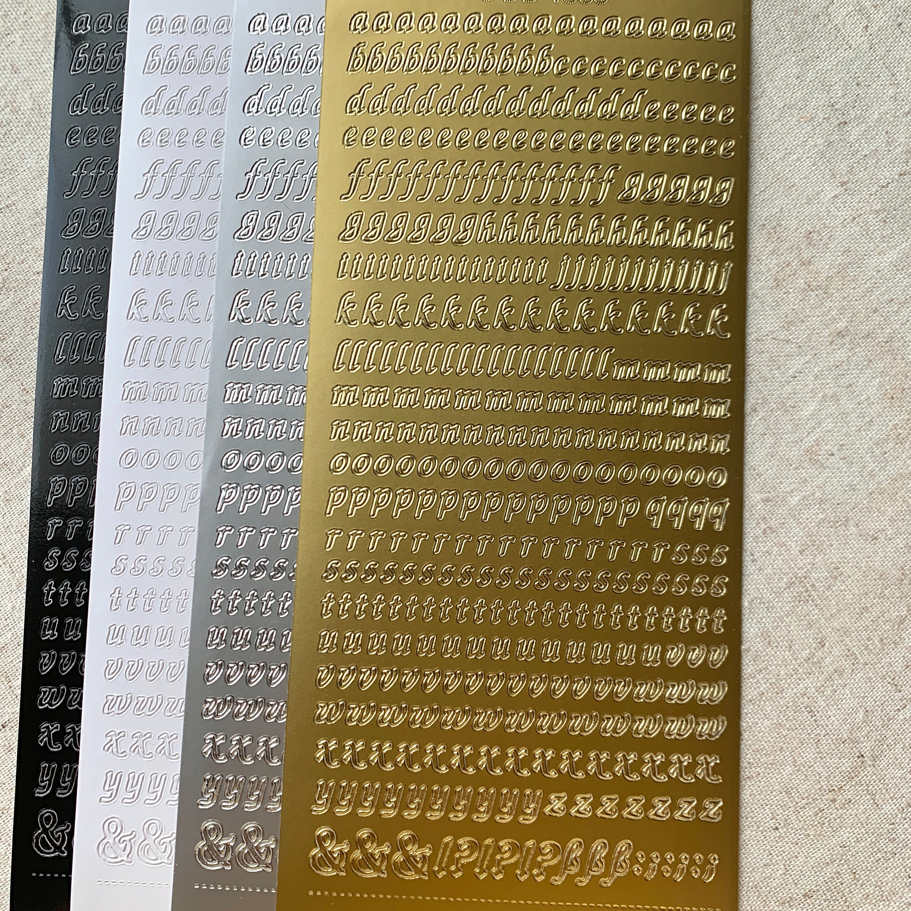 6mm Lettering Fancy 6mm Alphabet: Lowercase – SunBeansprout
