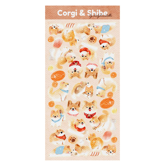 Corgi and Shiba