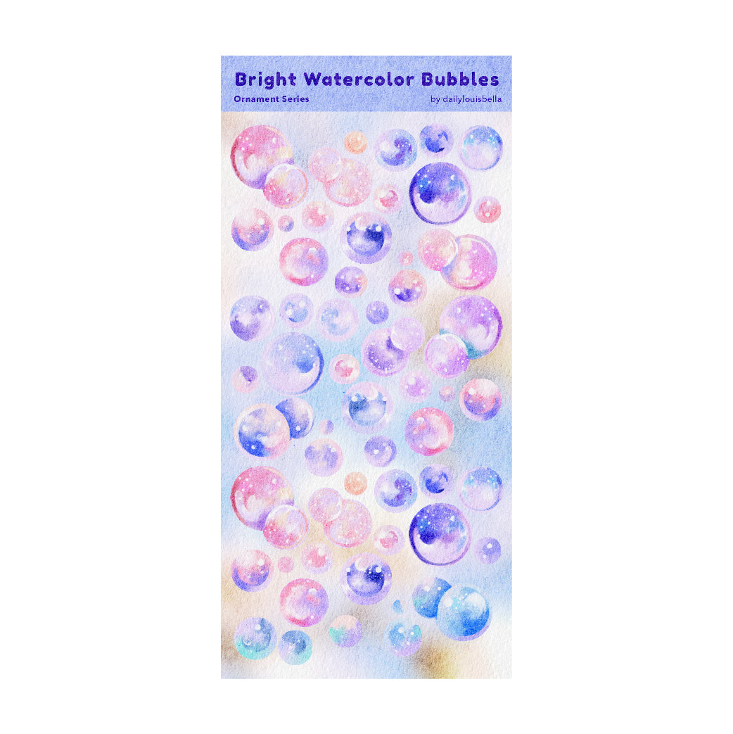 Watercolor Bubbles ✿ Glitter