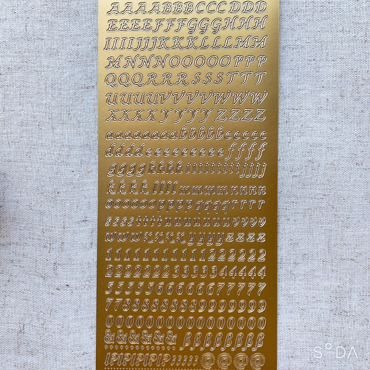 6mm Lettering Fancy 6mm Alphabet: lower and uppercase, 123 – SunBeansprout