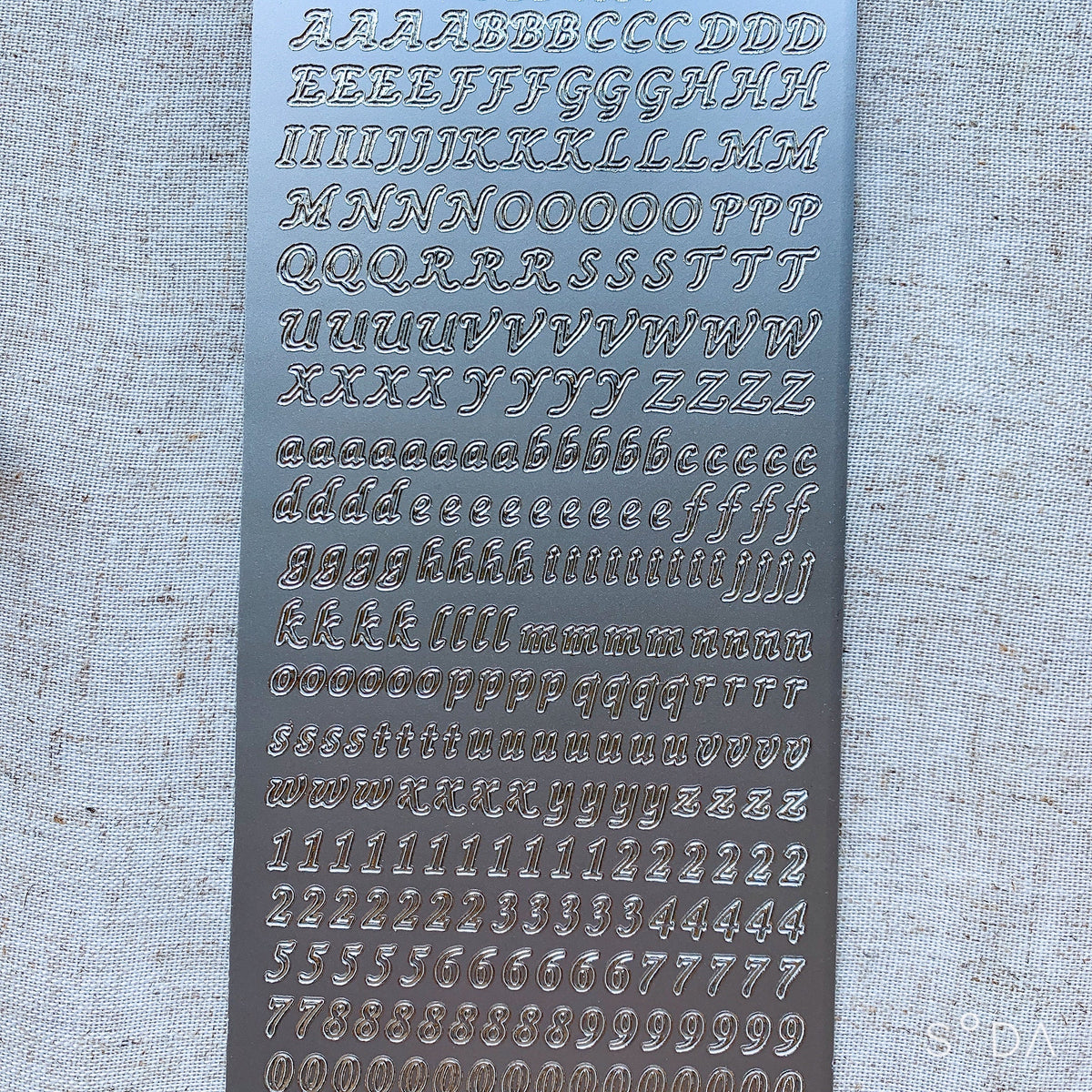 6mm Lettering Fancy 6mm Alphabet: lower and uppercase, 123 – SunBeansprout